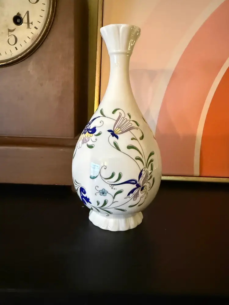 Coalport Pageant Bone China Bud Vase Floral Design Made in England Vintage 1970s