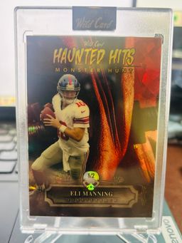 Eli Manning Halloween Card #1/2 New York Giants