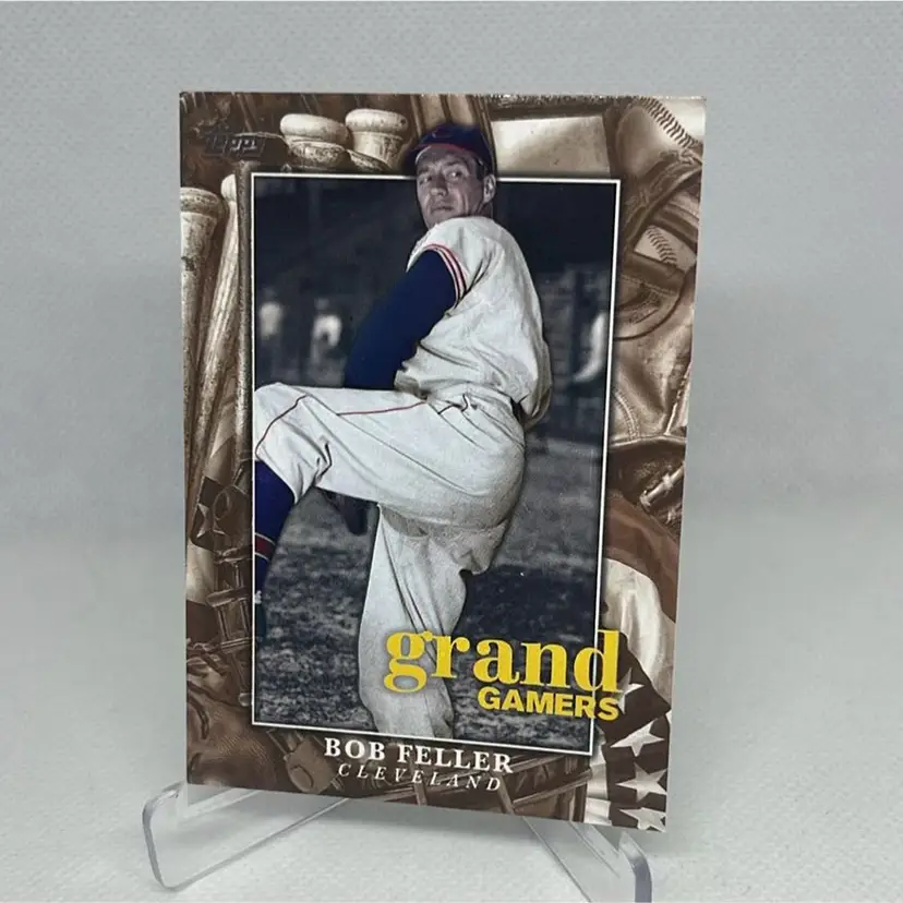 2024 topps series 1 grand gamers bob feller #gog-24 Cleveland Indians