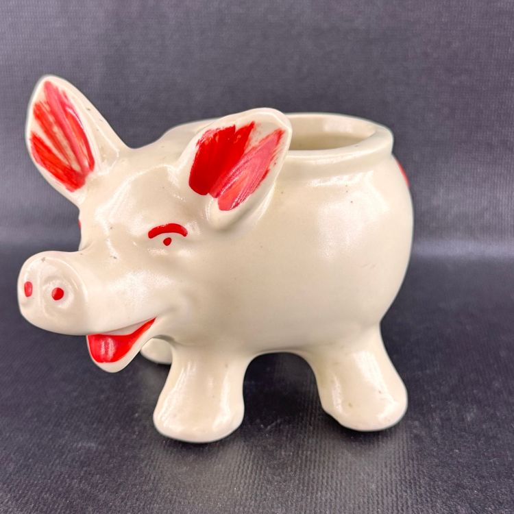 Vintage Ceramic Pig Planter Made in USA