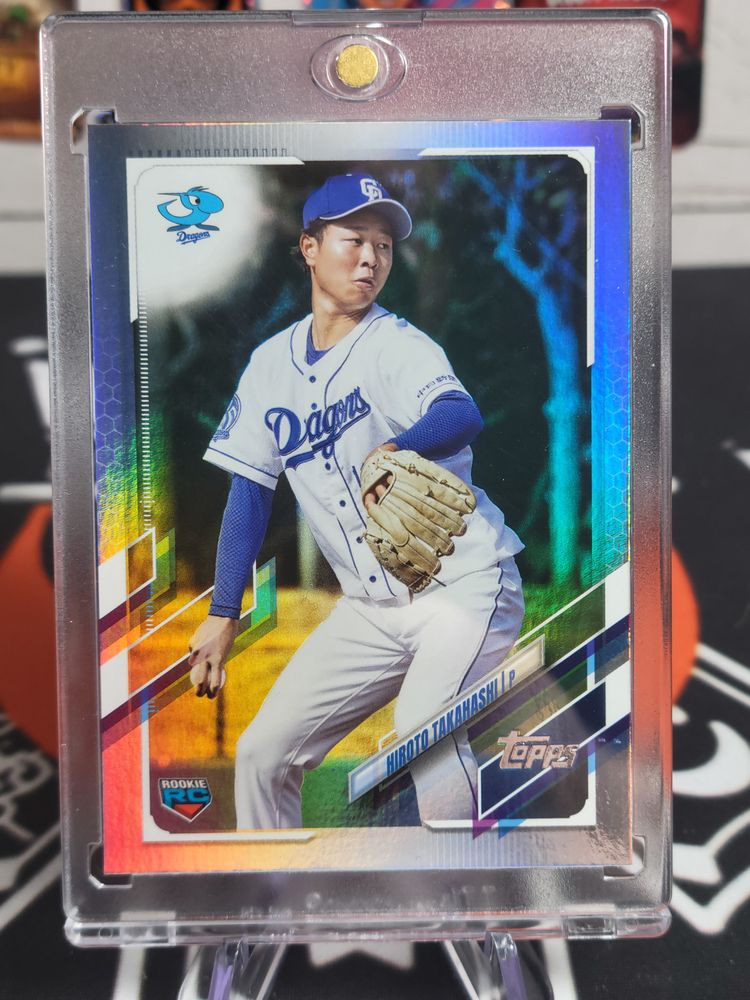 Hiroto Takahashi 2021 Topps NPB Chunichi Dragons #206 Rainbow Foil /150 RC