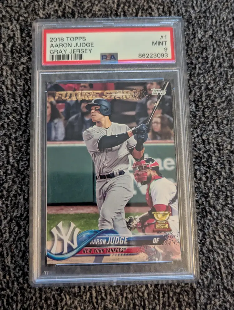 #01 - 2018 Topps Aaron Judge Future Stars #1 PSA 9 New York Yankees