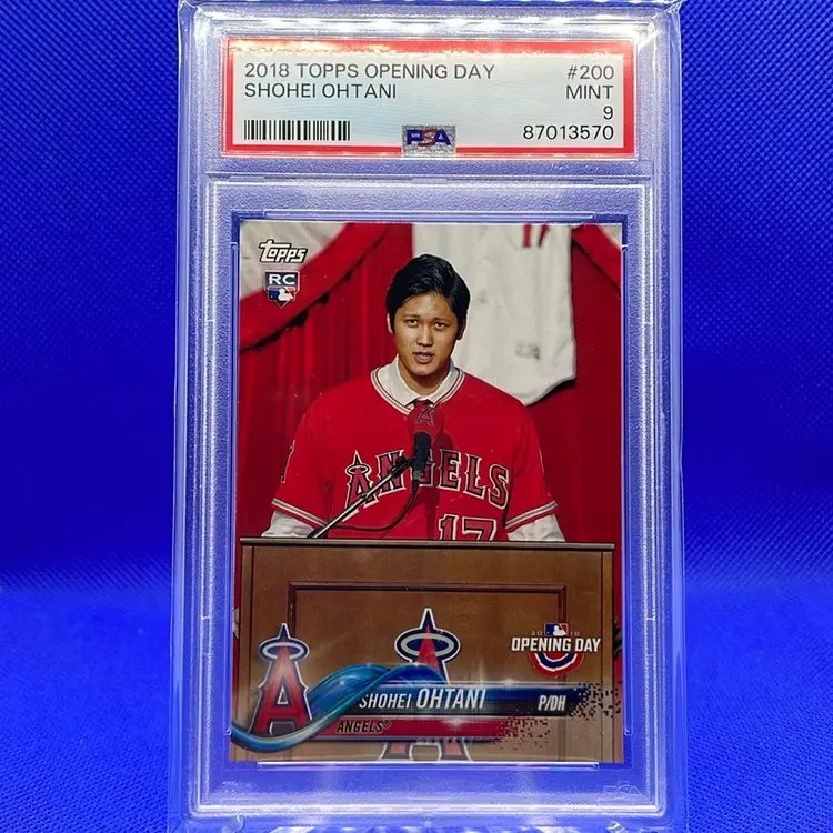 2018 Topps Opening Day Shohei Ohtani RC PSA 9 Los Angeles Dodgers