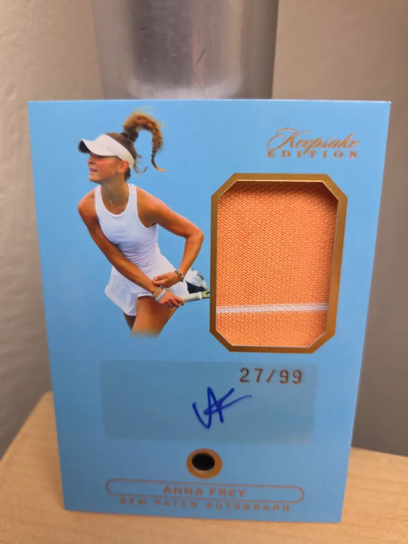 ANNA FREY TIK TOK 2024 KEEPSAKE MULTI-SPORT SIGNED AUTO GEMSTONE PATCH 27/99