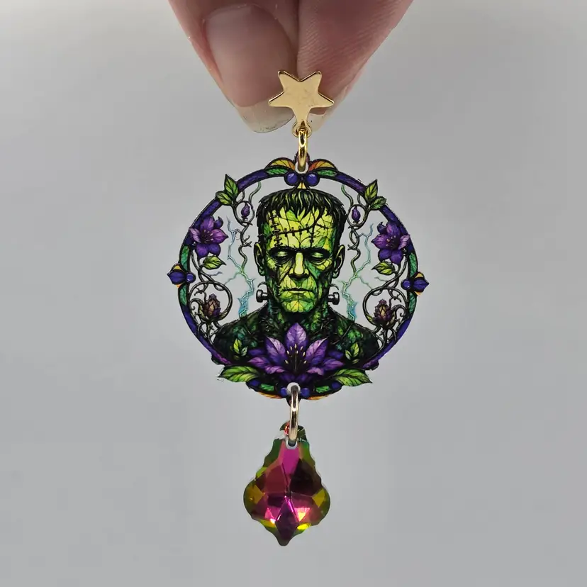 Frankenstein's Garden Monster Earrings
