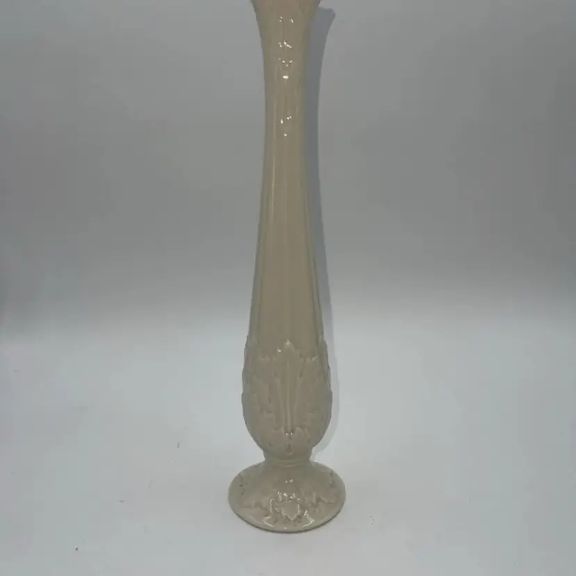 Lenox Porcelain Bud Vase - Woodland Pattern 11" Vintage Made In USA