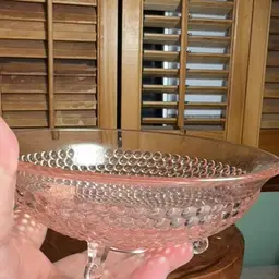 Depression Glass Pink 6”x3”
