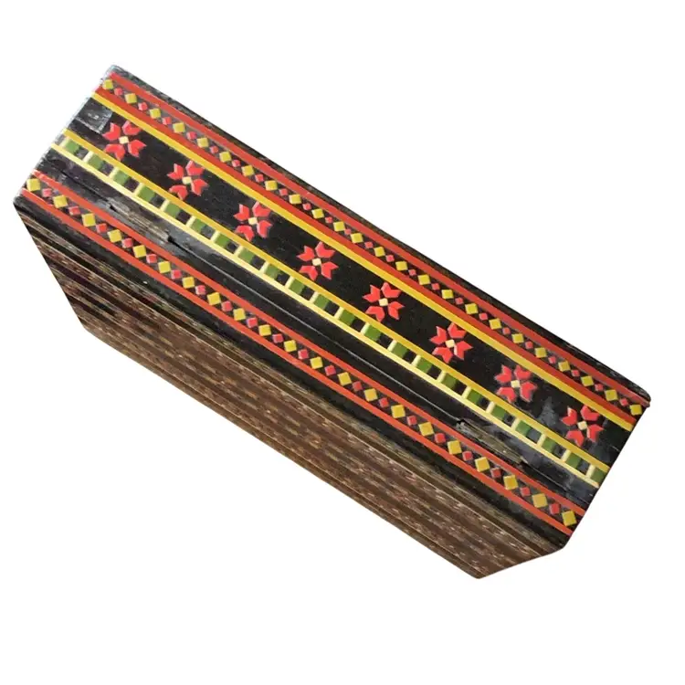 Ukrainian Folk Art Carved And Hand Painted Wooden Trinket Box