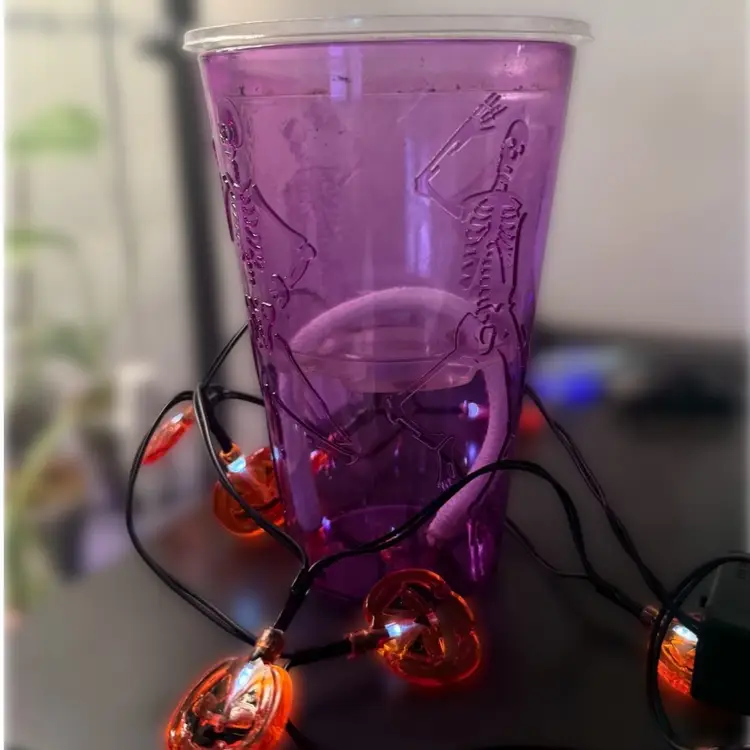 #02 - Purple Halloween Self Watering Cup