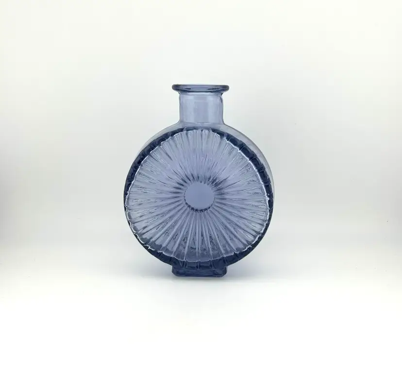 Finnish Helena Tynell Neodymium Glass Sun Bottle 4”x 2”x 5.25”