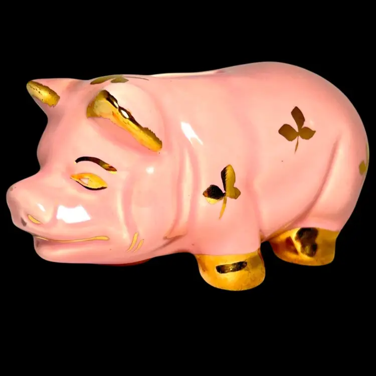 🐖 Pink Piggie Bank With Shiny Golden Accents 💕! Wee Wee Wee - Take The Piggy All The Way Home 🐷