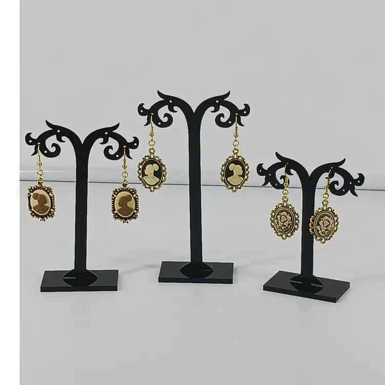 Three Pair of Cameo Earrings