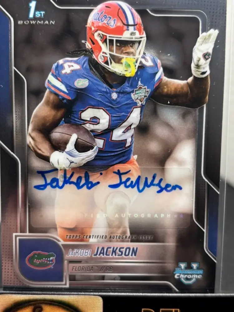 JA'KOBI JACKSON 2025 Bowman Chrome U Auto #BCA-JKJ Florida Gators A1347