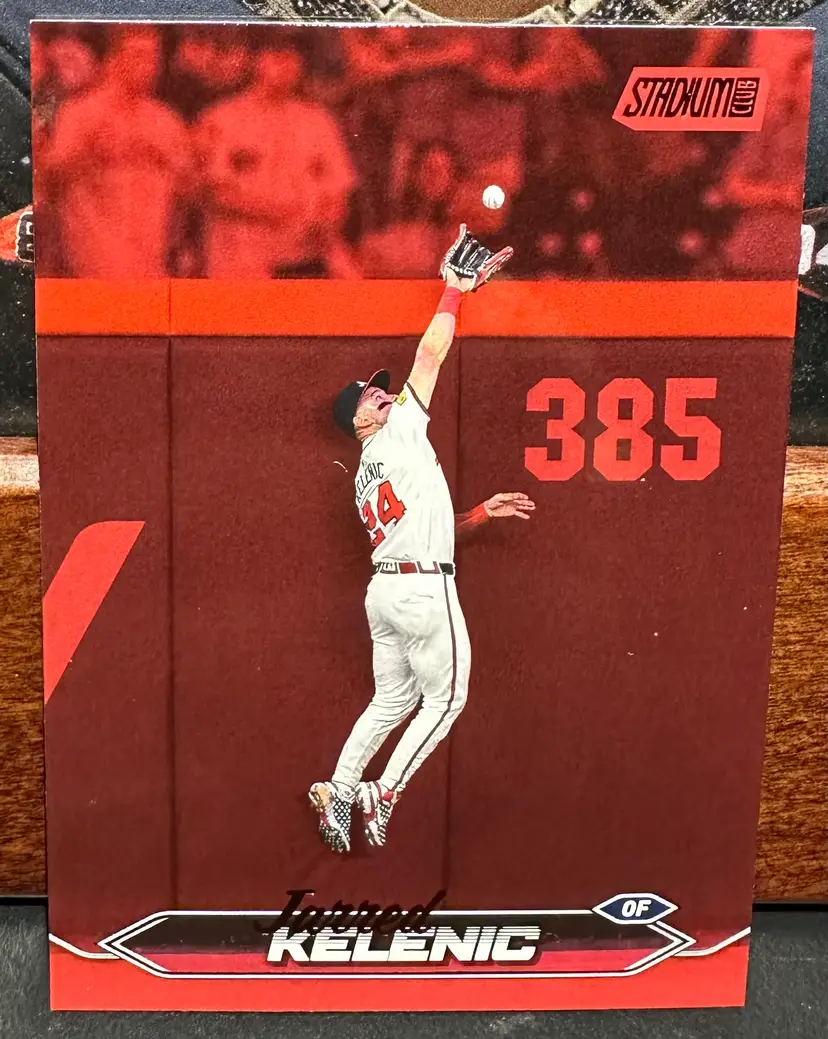 Jarred Kelenic Red Foil 2024 Stadium Club 74 Atlanta Braves