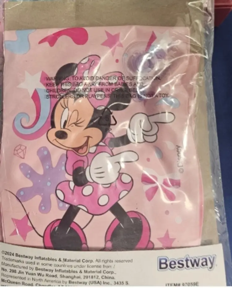 Disney Junior Minnie - Inflatable Swim Arm Bands - Age 3-6 New