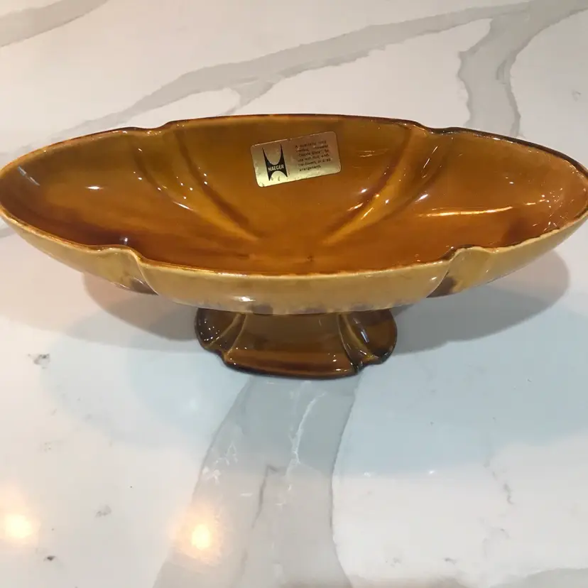 Vintage Haeger Camel Footed Dish