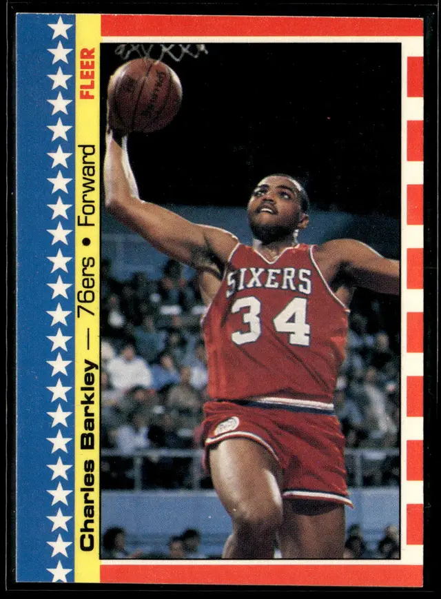 #132 Charles Barkley 1987-88 Fleer #6 *LIVE AUCTION*