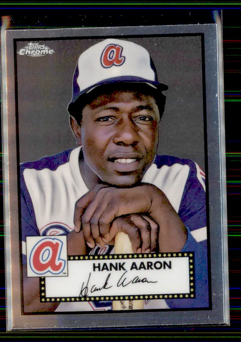 Hank Aaron 2021 Topps Chrome Platinum Anniversary #678 - Atlanta Braves - (153-334)