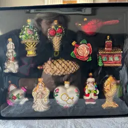 Christmas Bride's Collection Gift Ornament Box Set For Luck And Prosperity