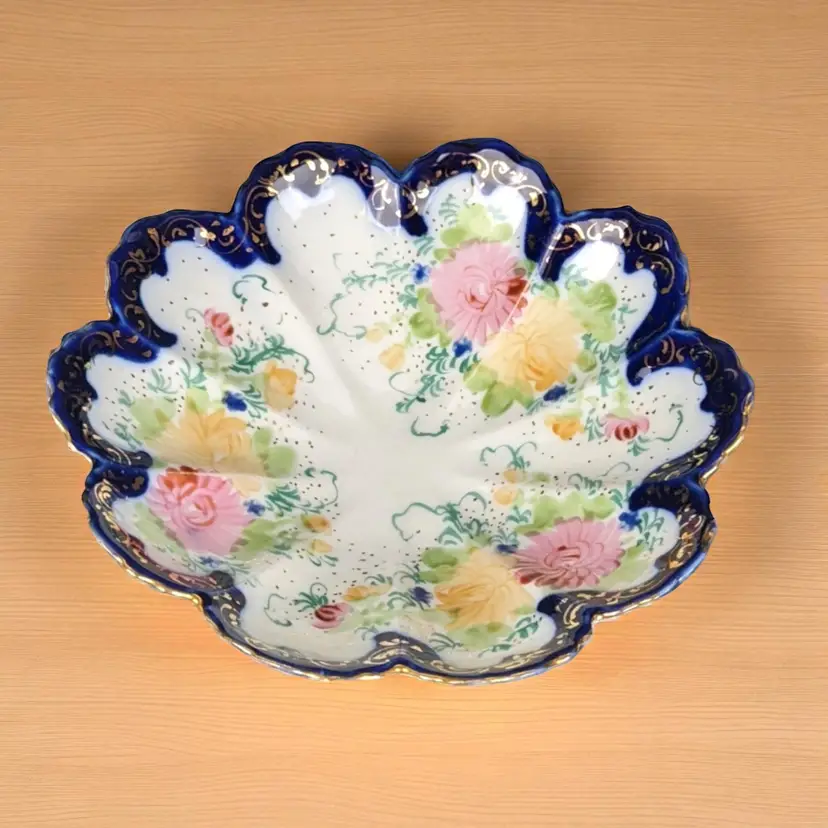 Vintage Porcelain Hand Painted Bowl