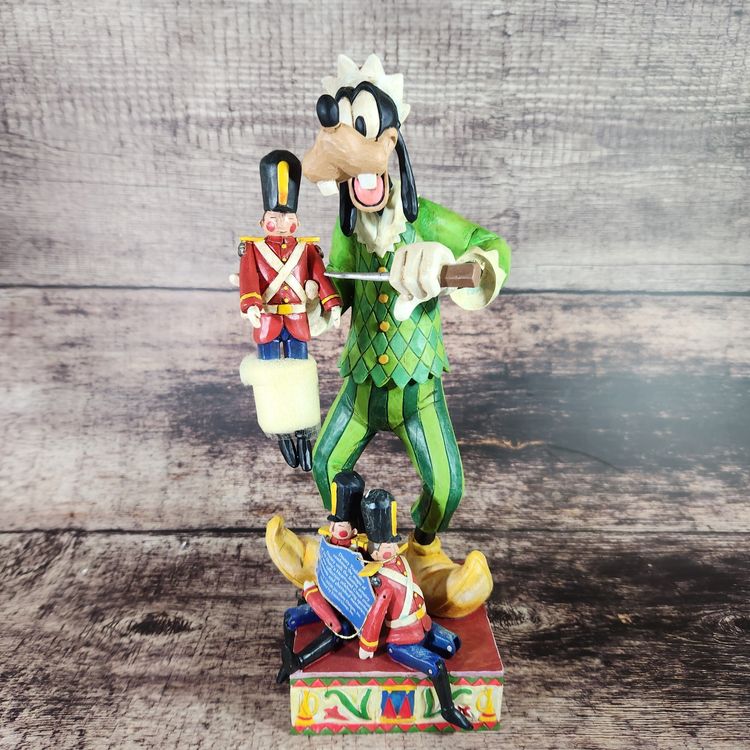 11.5" Santa's Goofy Helper Christmas Figurine by Jim Shore Enesco Disney Traditions Showcase VTG + Box Inserts Certificate NIB 2006