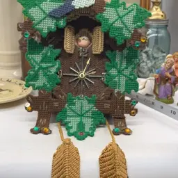 Kitschy Crochet Clock AS IS