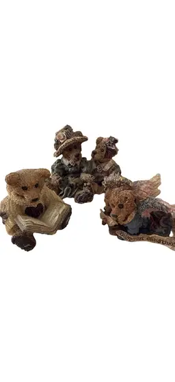 Boyds Bears and friends figurines lot of 3 vintage