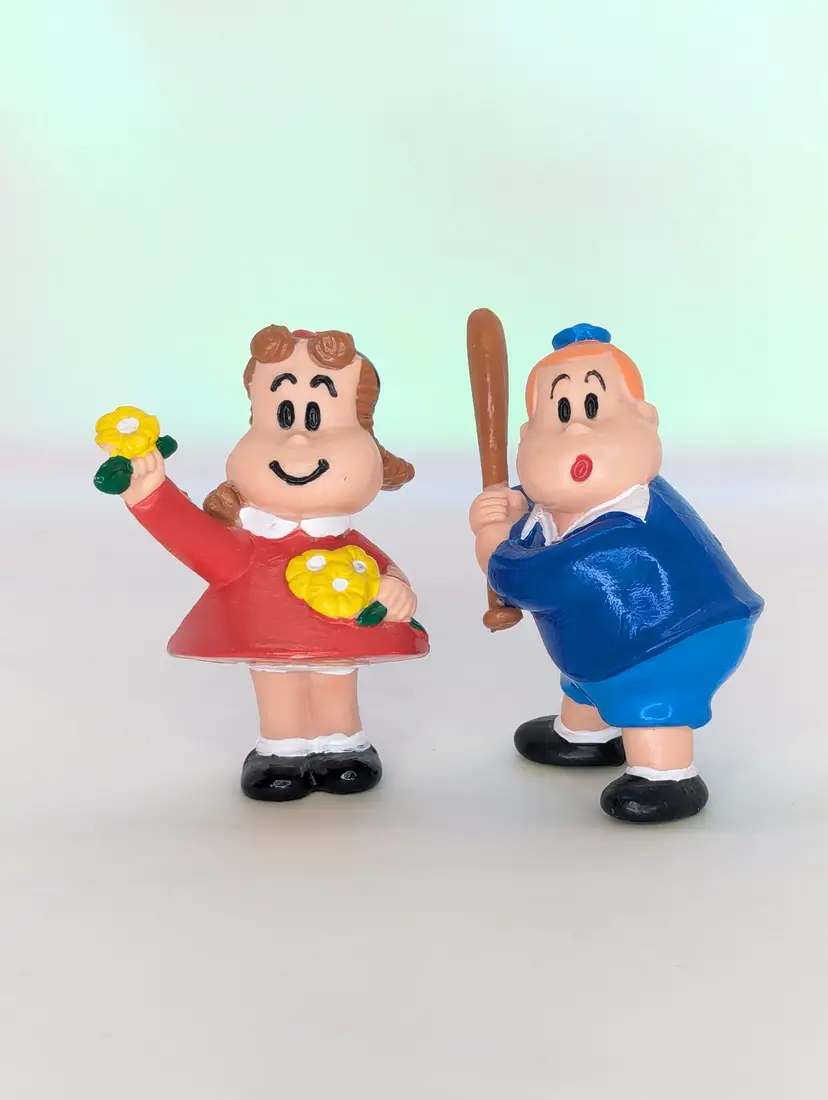 Little Lulu & Tubby PVC 3" figure lot Western Toys Spain Vintage 1980s Comic Book Cartoon Characters