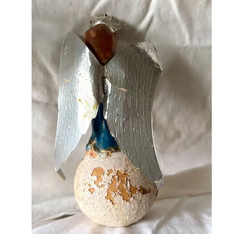 Vintage Antique 1930s Gloria Composite Angel Tree Topper Christmas