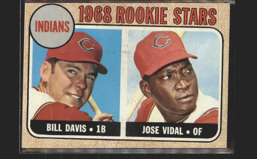 Indians 1968 Rookie Stars (Bill Davis / Jose Vidal) 1968 Topps #432 - (140) - Cleveland Indians 4