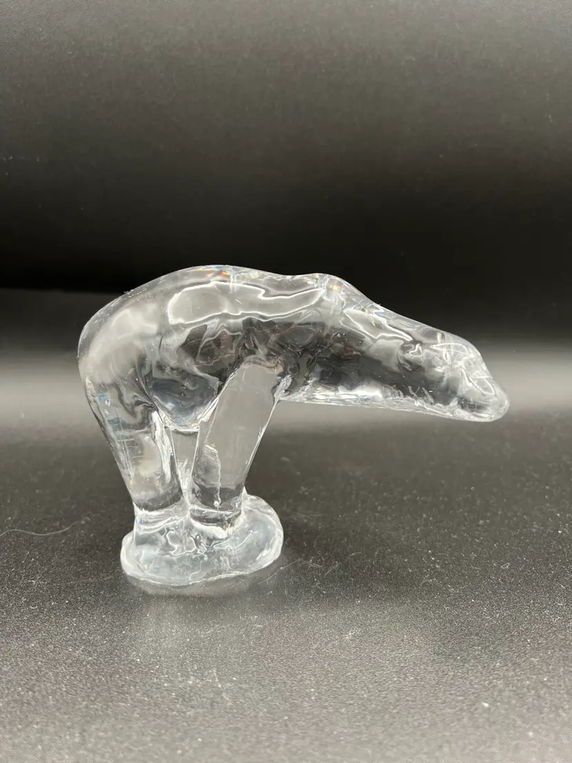 Sweden 🇸🇪 Beautiful Reijmyer Krystall Sweden Clear Glass Polar Bear