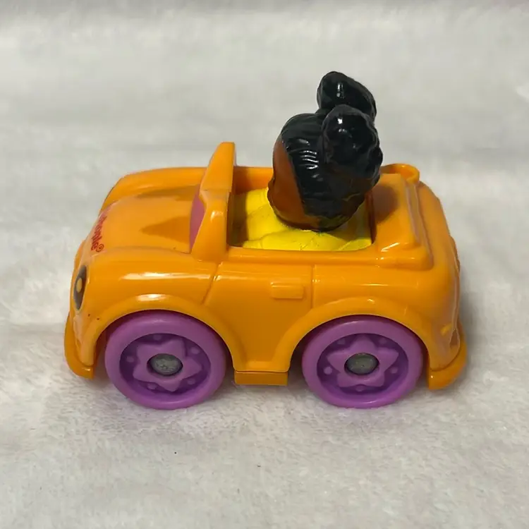 Little People Wheelies RARE HTF Tessa Orange Convertible Kitty Cat Car