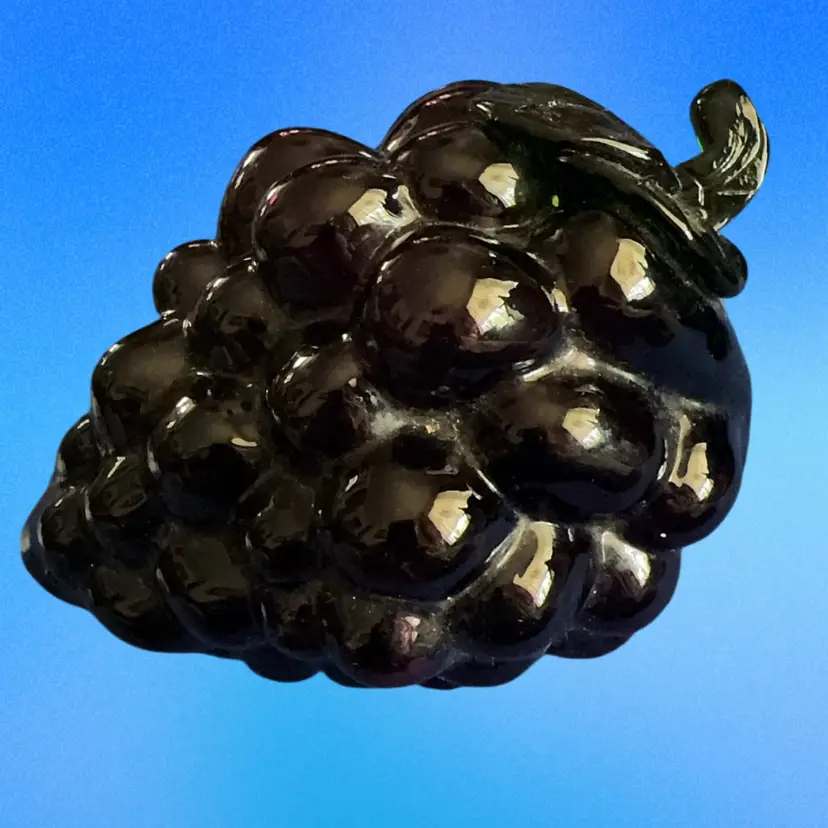 MCM Art Glass Molded Grape Bunch