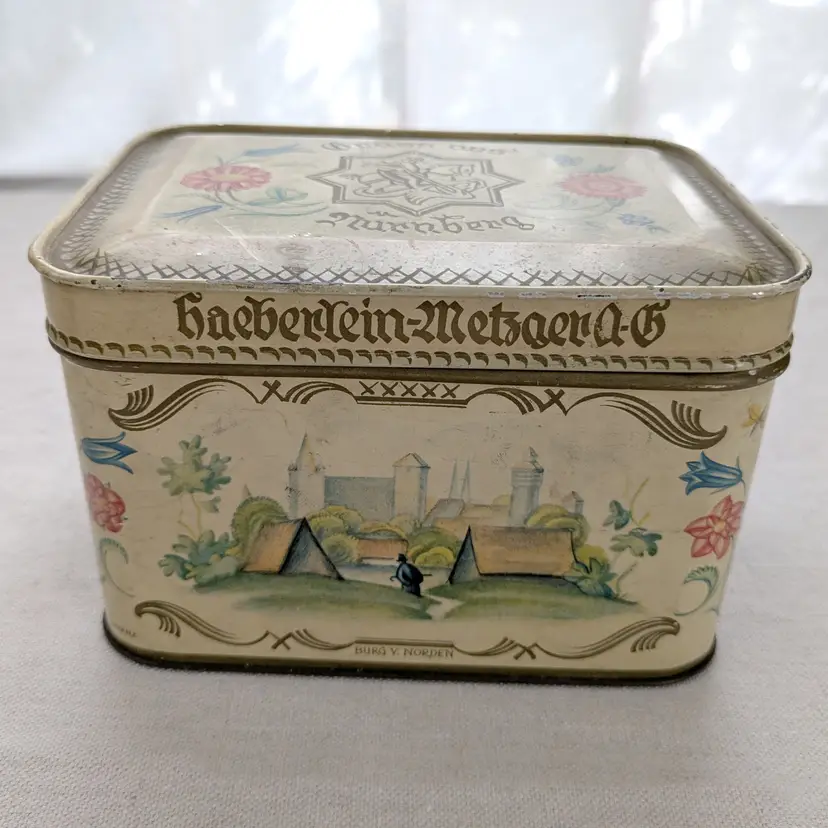 Vintage German Cookie Tin