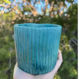 4” Fir Green Turtleneck Concrete Planter