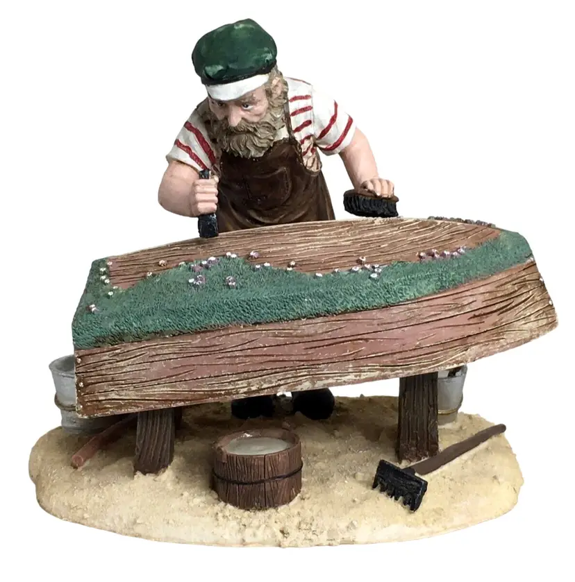 Old Salts Figure Scraping Barnacles 1999 Beachcombers Intl. Nautical 5 1/2"