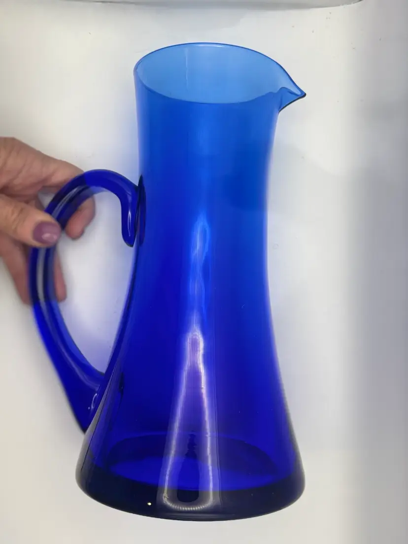 Cobalt Blue Pitcher 9.5”