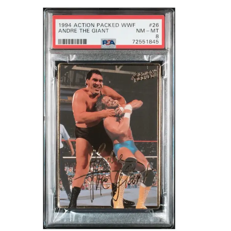 1994 WWF Action Packed Andre The Giant #26 PSA 8