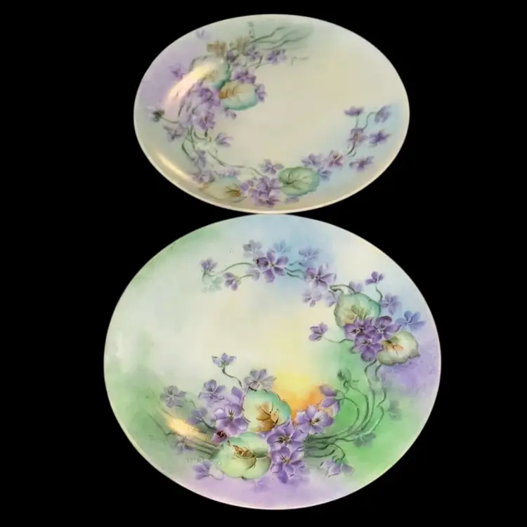 Hand Painted Bavaria Plates