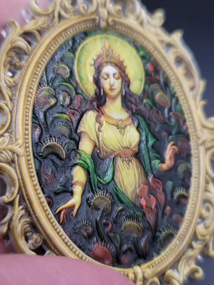 Textured Carnivorous Goddess Ornament