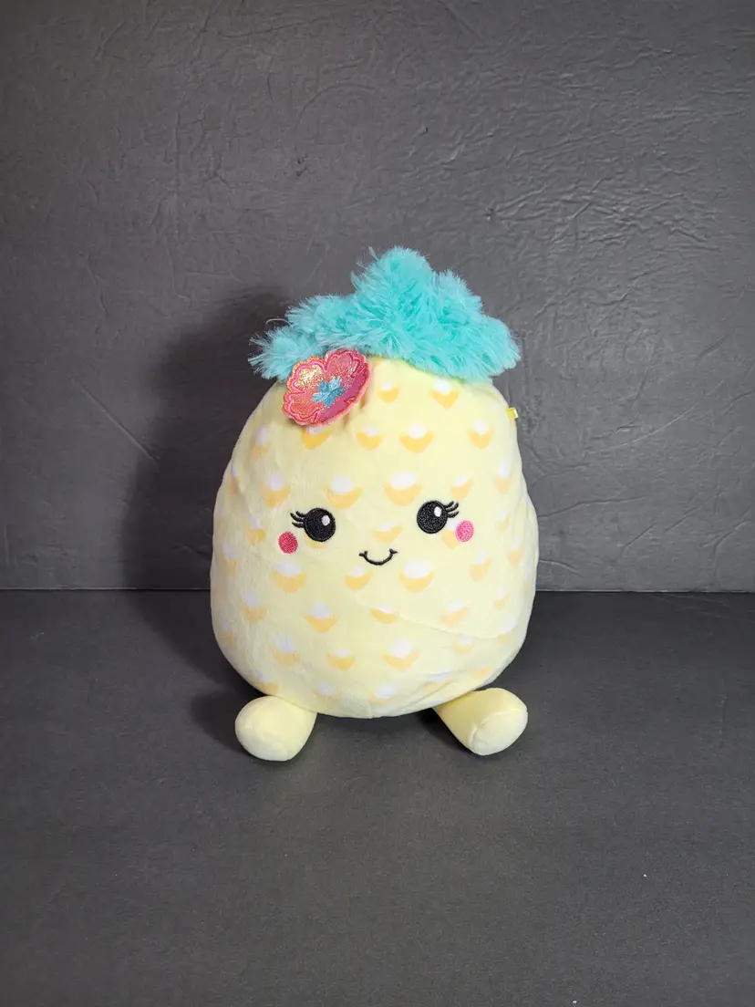 Squishmallows Justice Summer The Pineapple Yellow Super Soft Plush