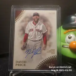 2018 Topps Tier One Auto - David Price Boston Red Sox 74/80