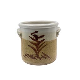 POTTERY CROCK UTENSIL CADDY
Signed TS & Impressed Mark