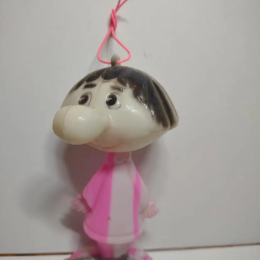 Strange Beatnik Man The Beatles Ringo Starr Plastic Mod Groovy Doll Blow Mold Christmas Ornament Hong Kong