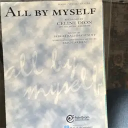 Celine Dion All By Myself Music Sheet