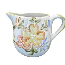 Vintage 2.5 Quart Louisville Stoneware Made in Kentucky Floral Pitcher