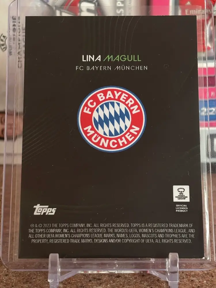 Lina Magull 2023 Topps On Demand Knockout Green /99 Bayern Munich Inter Milan Germany