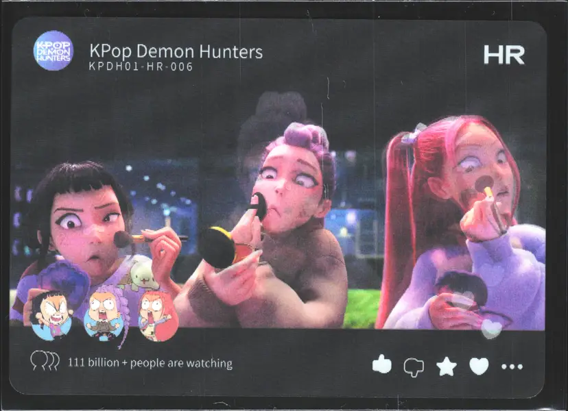 Zoey Rumi Mira HUNTR/X Make Up Scene KPop Demon Hunters Trading Card HR-006