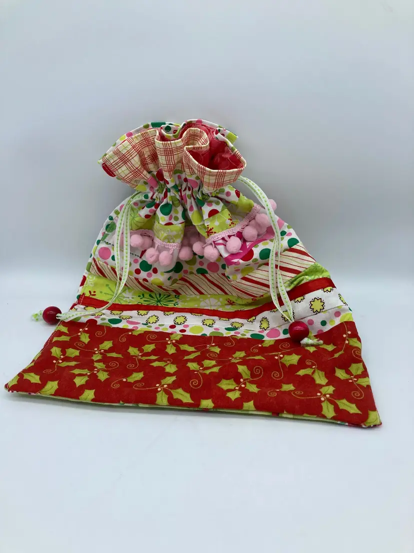 Fabric Christmas Gift Bag #1