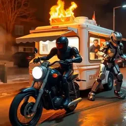 Grim Biker - 9x11 Print